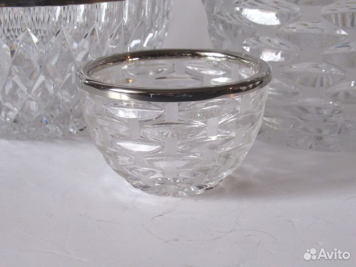 Хрустальные вазы с ободком СССР