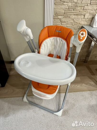 Стульчик для кормления babyton 2 в 1 с пультом