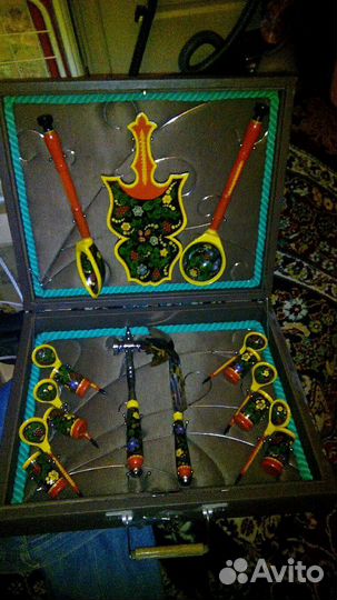 Подарочный кухонный набор Палеховская роспись