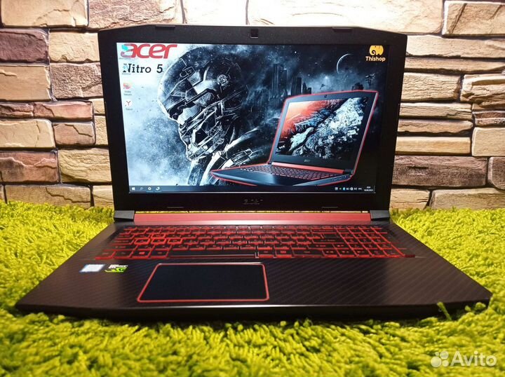 Acer Nitro 5 Core i5-8300H 12Gb NVMe GTX 1050 Ti