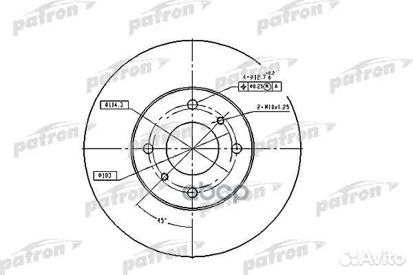 Диск тормозной передн nissan: 200 SX 88-93, ALM