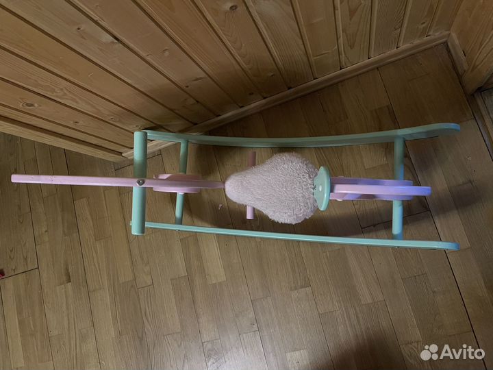 Лошадка качалка деревянная