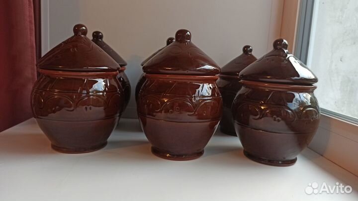 Горшок глиняный для запекания