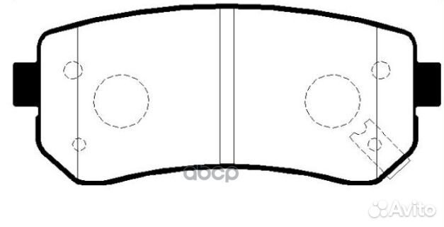 Колодки тормозные, задние (Старый ckkk36) GK0542