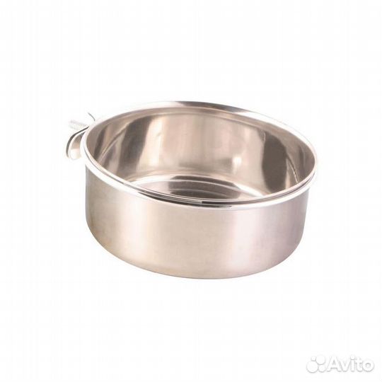 Трикси 5498 миска для птиц металл с винтовым крепе