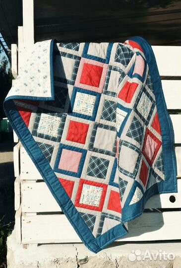 Детское лоскутное одеяло. Ручная работа