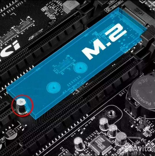 Винт для крепления M.2 SSD диска со стойкой