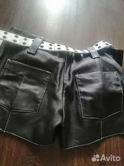 Шорты кожанные женские новые