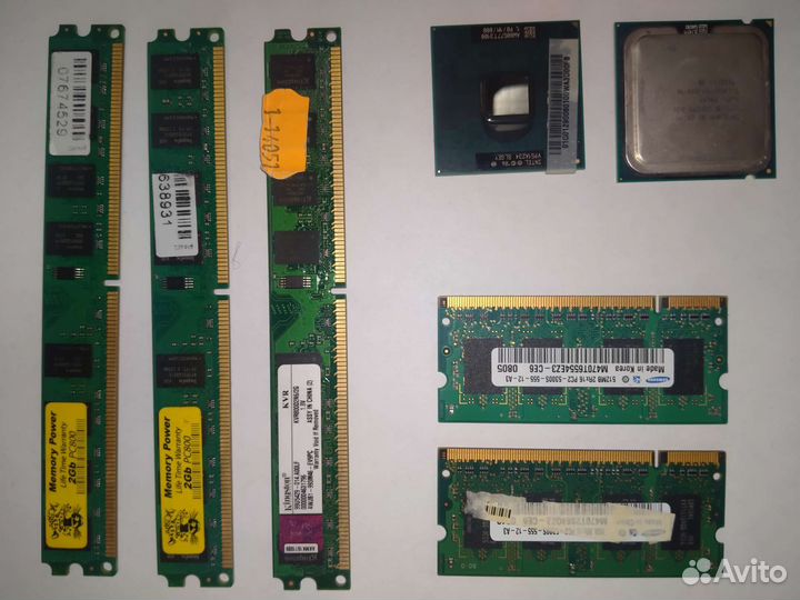 Оперативная память ddr2 + процессоры