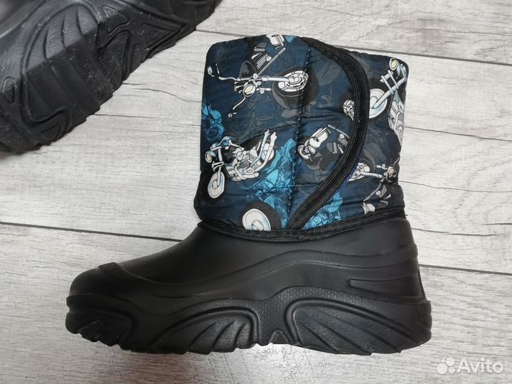 Галоши резиновые сапоги с утеплением 33 р-р