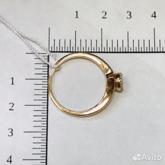 Золотое кольцо с бриллиантами размер 17