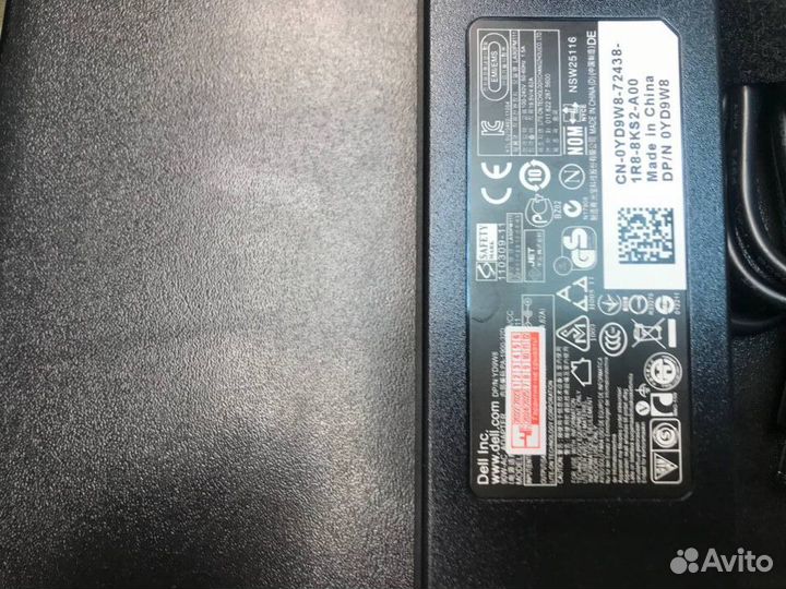 Зарядник для dell 19,5V 4,62A (90W) 4,5x3,0mm