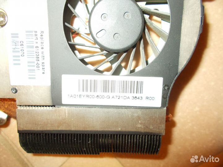 Система охлаждения HP G62-A84ER (Nfb73b05h)