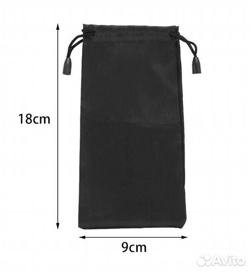 Футляр для очков, мягкий чехол+ салфетка