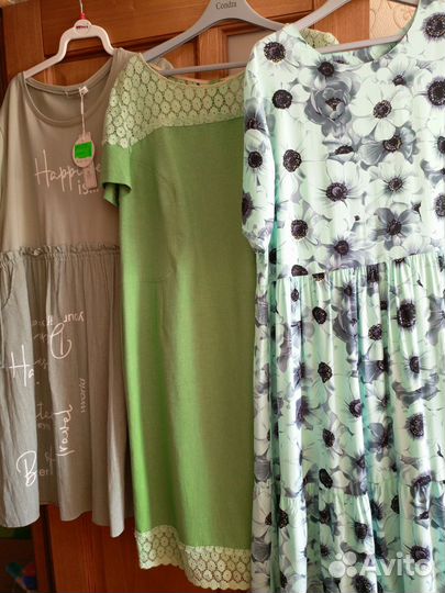 Платье 3 шт.на размер 54