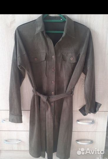 Вельветовое платье-рубашка за шоколадку)