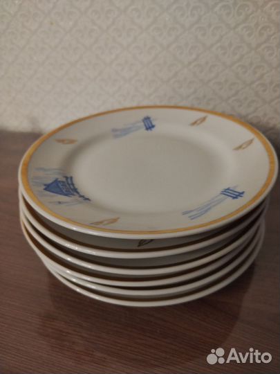 Тарелка средняя СССР цена за все 6 шт