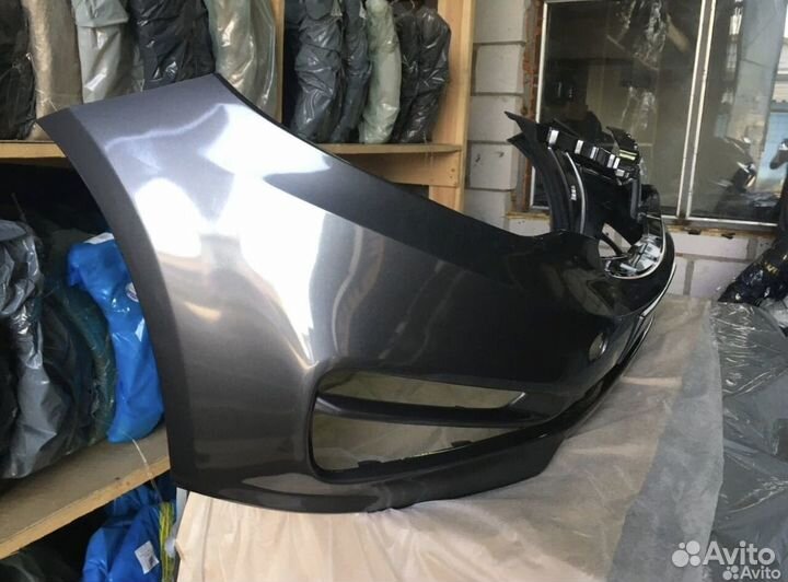 Бампер передний Киа Рио c 2015- цвет Серый SAE