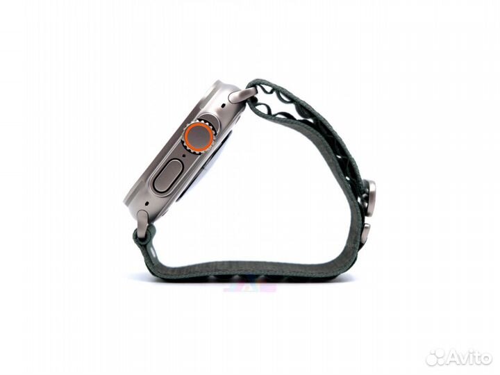 Watch Ultra 49 мм Titanium Case with Green Alpine