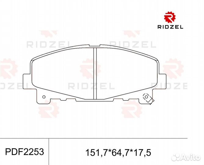 Тормозные колодки перед Honda Accord 08-GDB3477