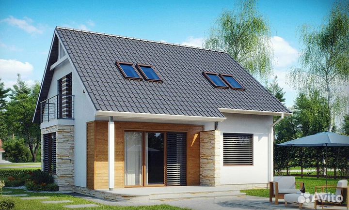 Каркасный дом 120 м2