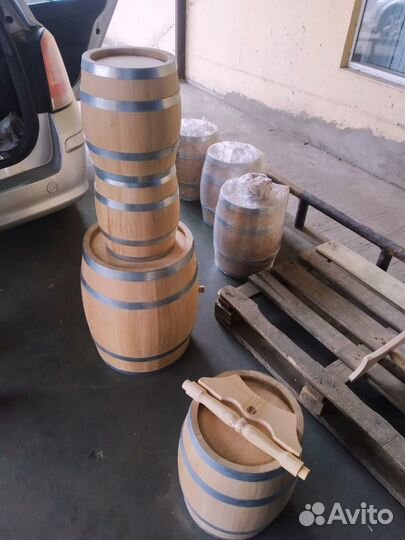 Бочка дубовая 30л. Колотый дуб