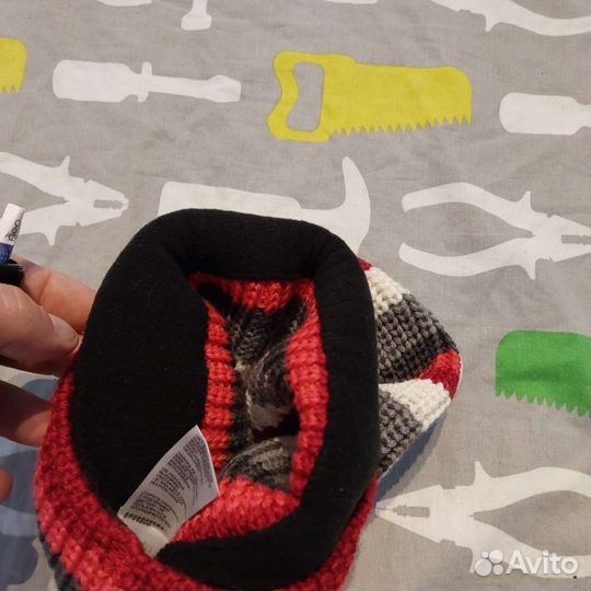 Jack wolfskin шапка вязаная длинная