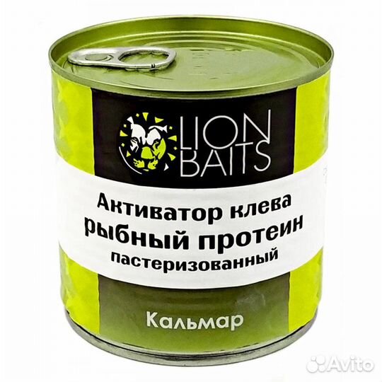 Активатор Lion Baits Рыбный протеин Кальмар 430мл