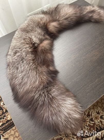 Воротник чернобурка новый, пломба