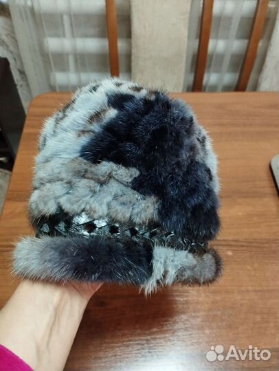 Шапка норковая женская бу