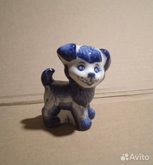 Собачка. Гжель