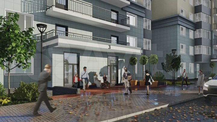 2-к. квартира, 53,4 м², 11/25 эт.