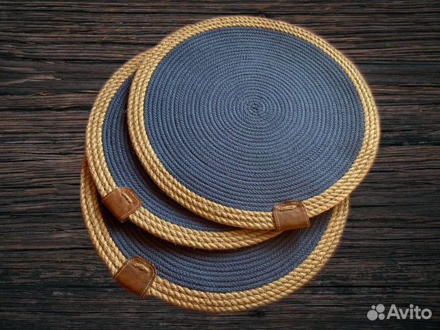 Сервировочные салфетки хлопок плейсматы джутовые