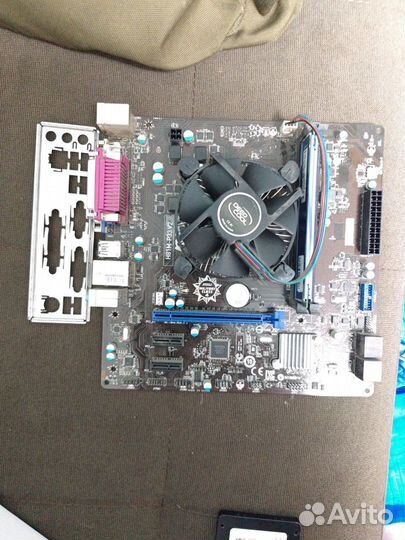 LGA 1150 комплект, мать, озу 4гб, процессор