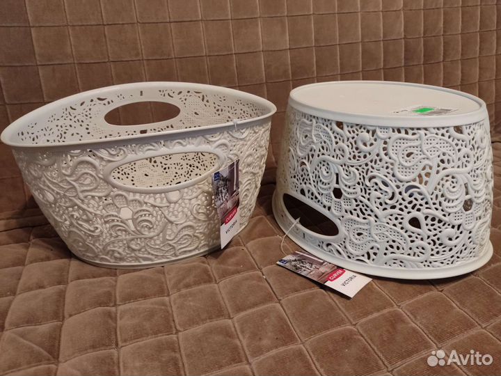 Новая корзинка пластиковая для хранения