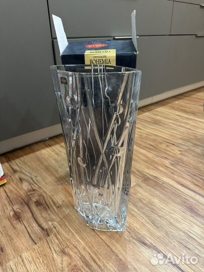 Ваза богемия высокая