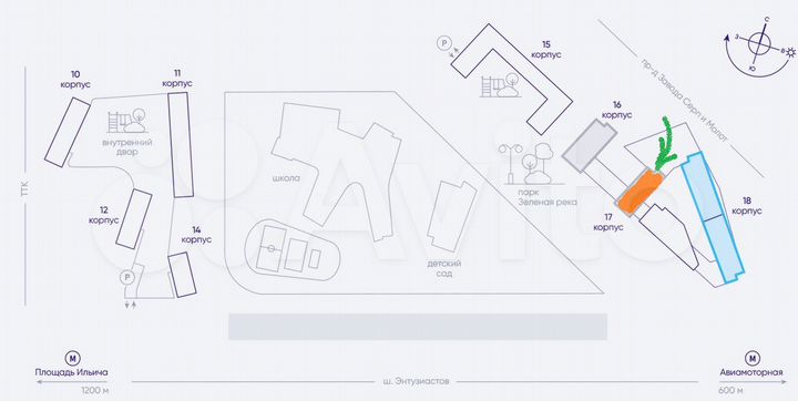 2-к. квартира, 72,6 м², 5/27 эт.