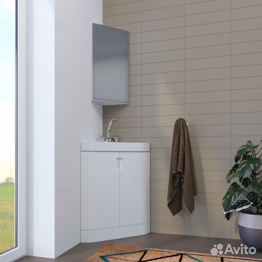 Зеркало-шкаф навесной без подсветки Mixline Кварц-35 (540988)