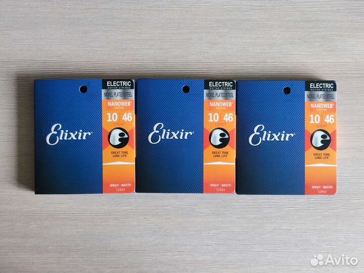 Струны Elixir для электрогитары, новые в упаковке