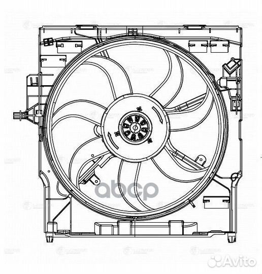 Вентилятор радиатора BMW X5 (E70) (07) /X6 (E71