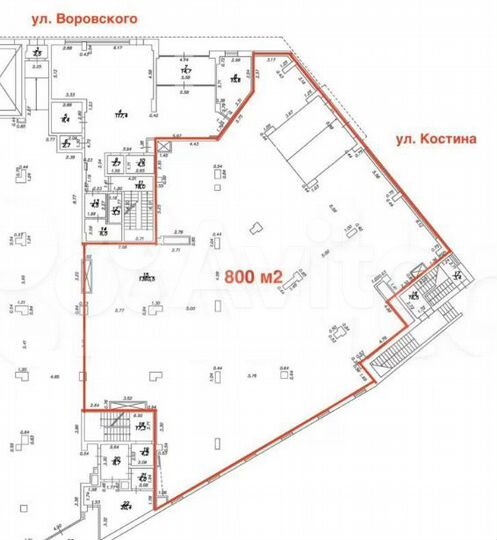 Кафе, магазин, банк, 500-800 м²
