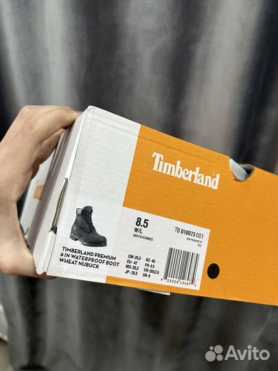 Ботинки timberland black на руках