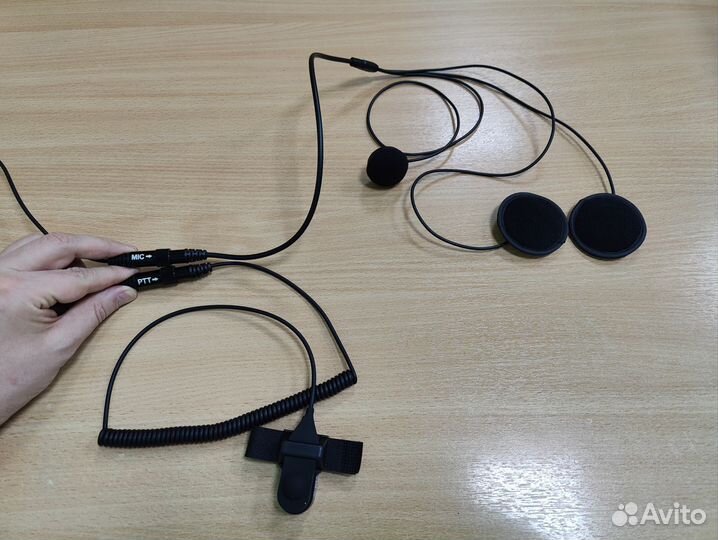 Мото гарнитура для раций Baofeng TYT Kenwood и др