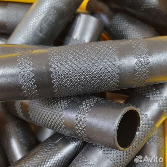 Грипсы резиновые чёрные ручка хват турник 2 штуки