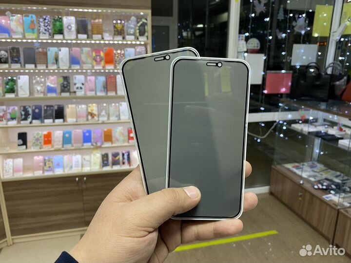 Защитное стекло на iPhone 12 Антишпион