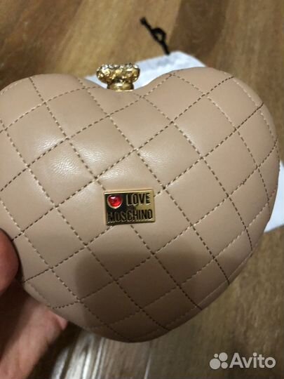 Клатч Love Moschino бежевый