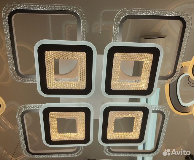 Светодиодная люстра 280W с пду 2 года гарантия