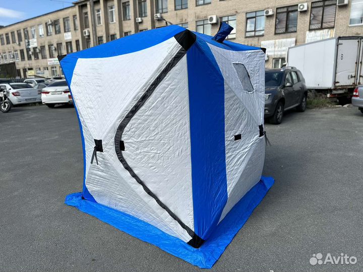 Палатка куб 180х180х205 см с дымоходом 3-х сл