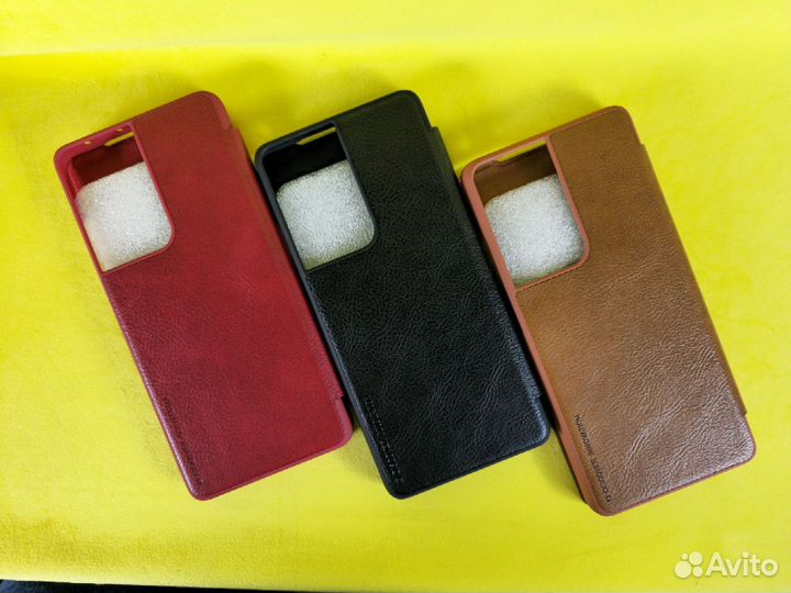 Чехол-книжка Leather Case Nillkin Samsung S21Ultrа