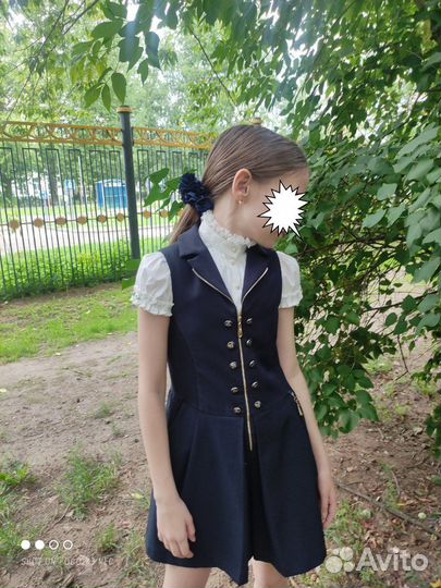 Комбинезон шортами школьный Маленькая Леди